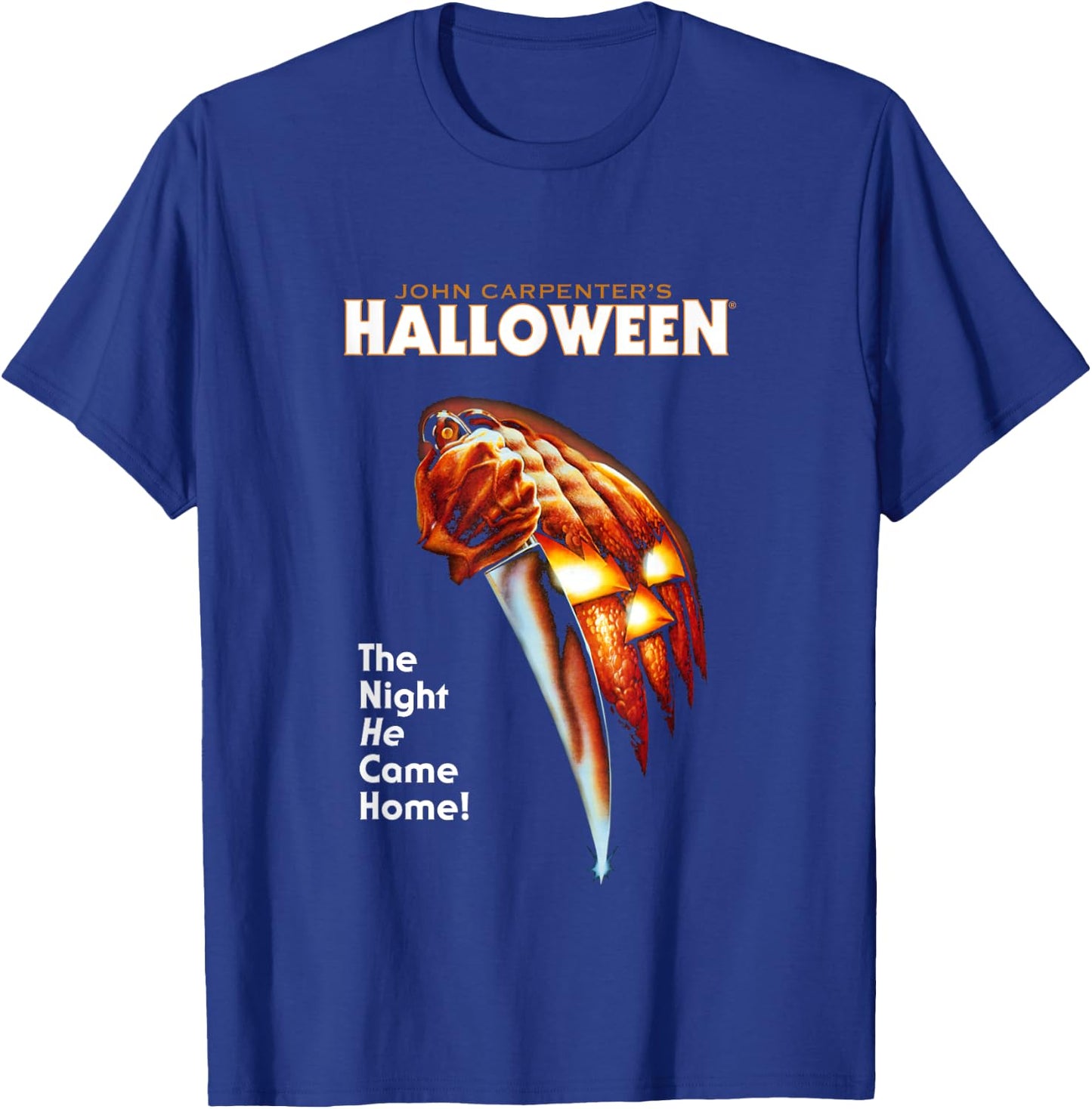Halloween Pumpkin The Night He Came Home T-Shirt - T-Shirt | Royal