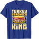 Turkey Sandwich King , Small, Black T-Shirt - T-Shirt | Royal