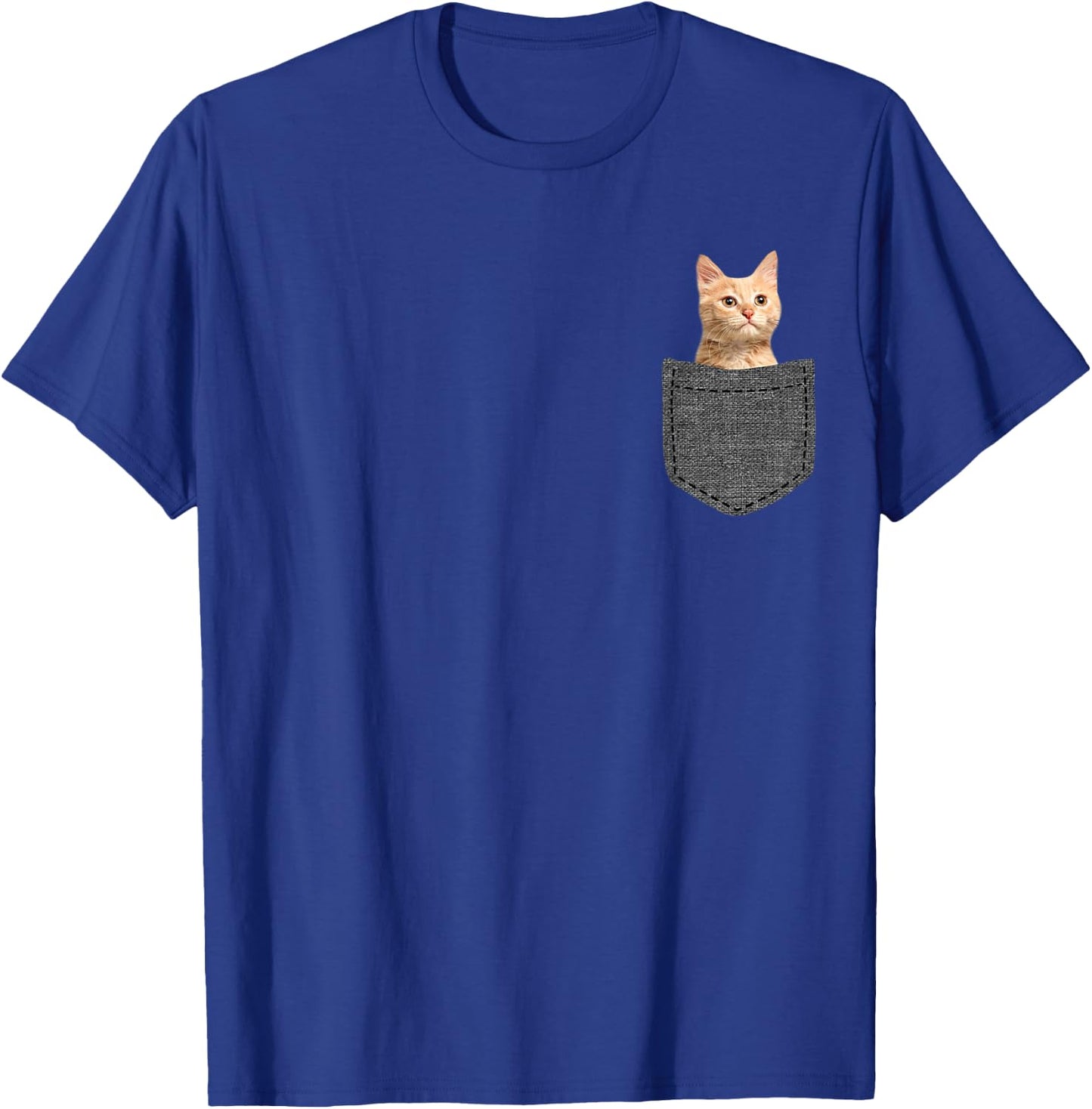 Cat in Pocket Women Kids T-Shirt - T-Shirt | Royal