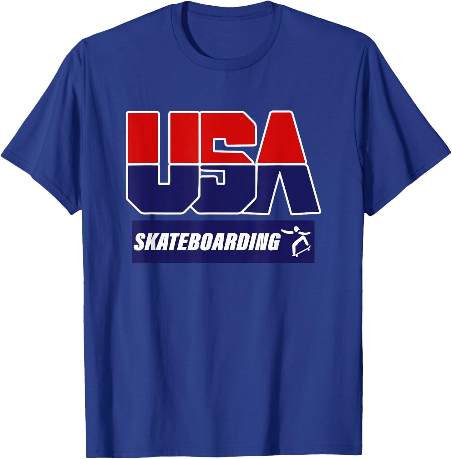 Skateboarding 2021 USA T-Shirt - T-Shirt | Royal