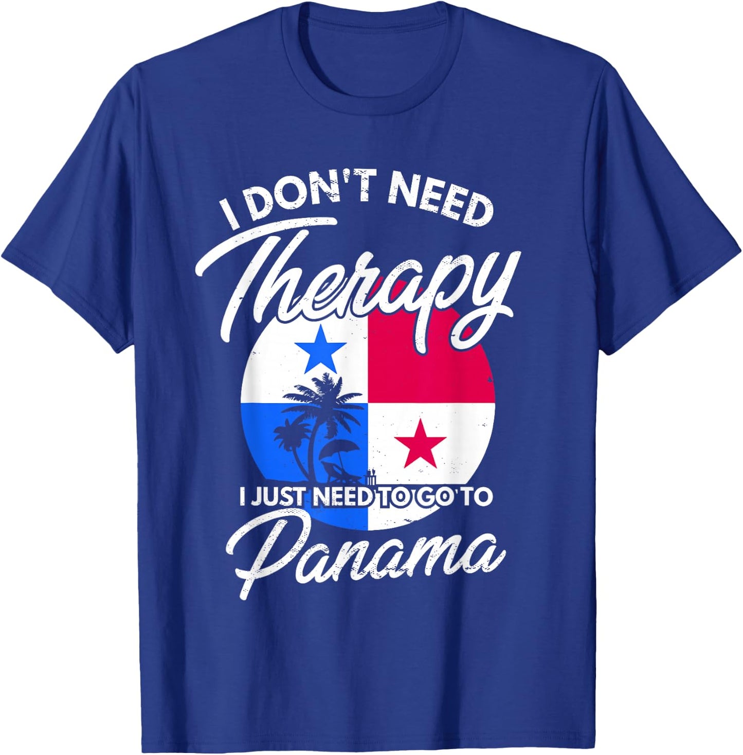 Panamanian Flag I Panama Flag I Vacation Panama T-Shirt - T-Shirt | Royal