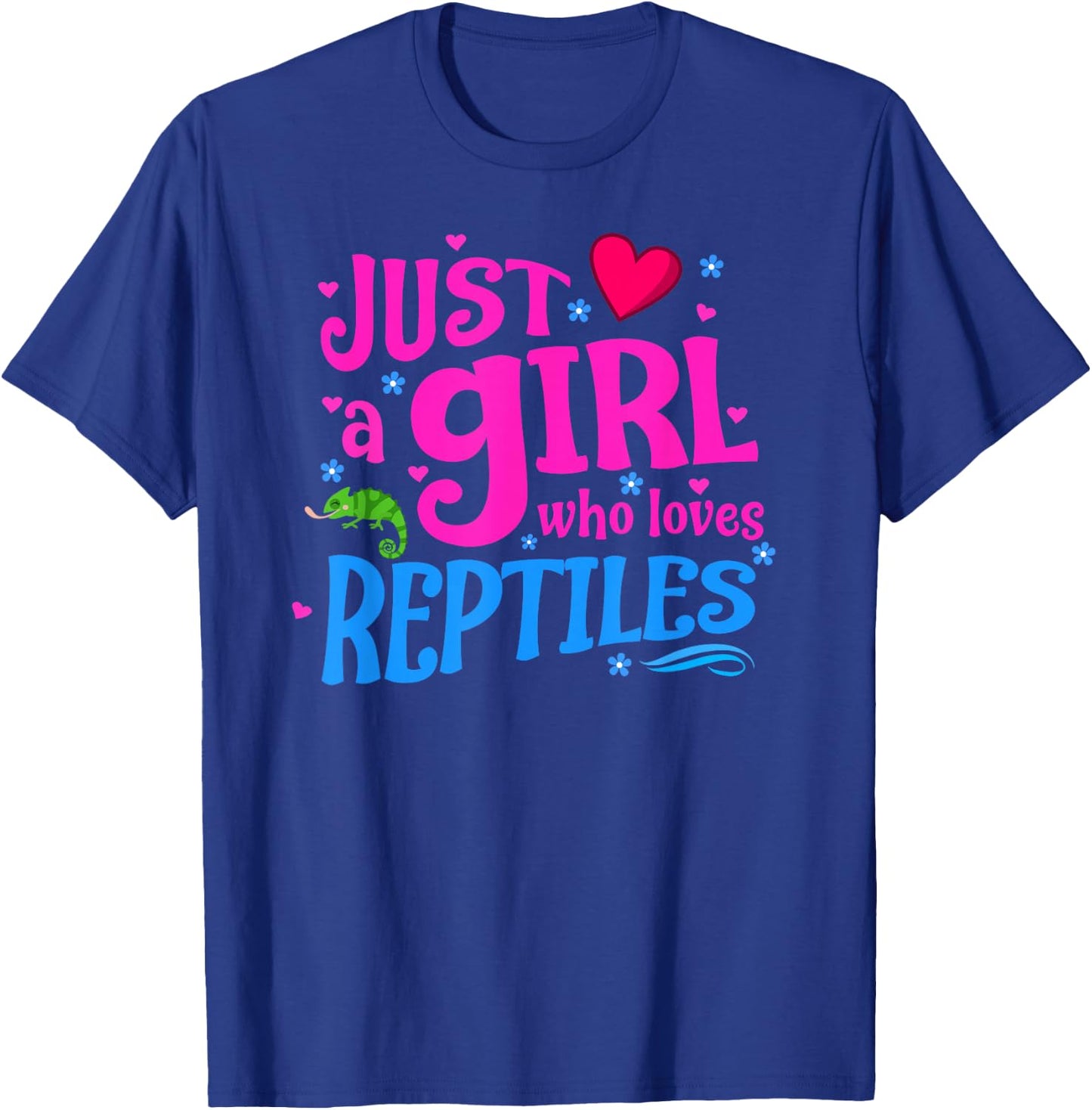 Just a Girl Who Loves Reptiles T-Shirt - T-Shirt | Royal