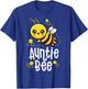 Family Bee Shirts Auntie Aunt Birthday First Bee Day Outfit T-Shirt - T-Shirt | Royal