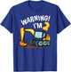 Warning I'm 2 Funny Excavator 2nd Birthday Boy Gift Kids T-Shirt - T-Shirt | Royal