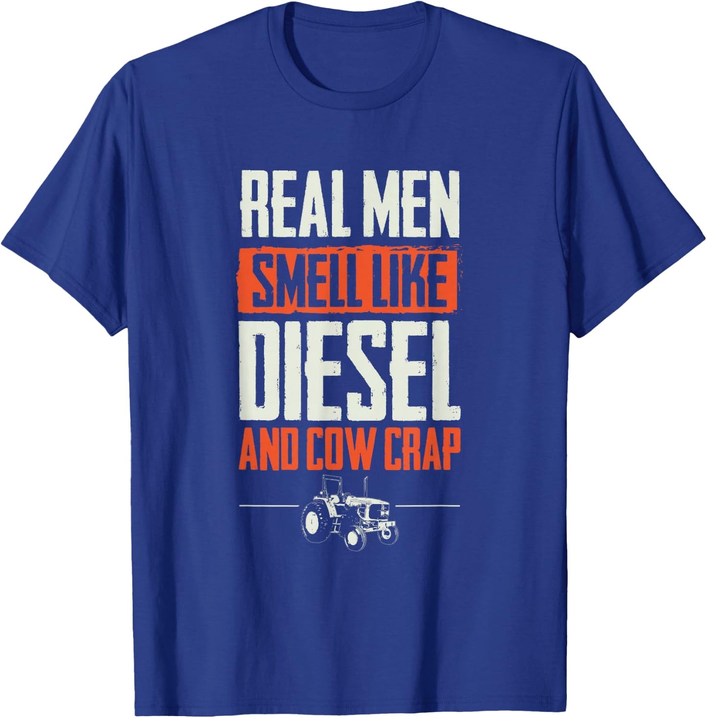Vintage Farmer Shirt Men Tractor Gift Boys Farm Rancher T-Shirt - T-Shirt | Royal