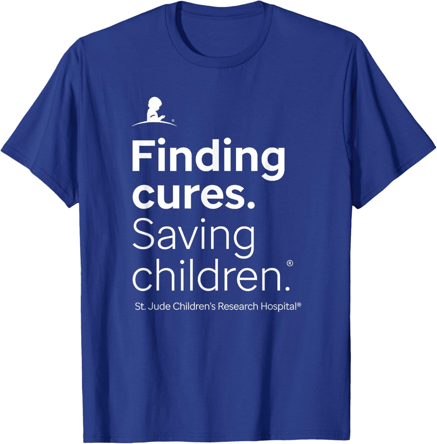 St. Jude Finding Cures. Saving Children. Red T-Shirt - T-Shirt | Royal