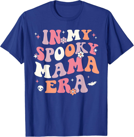 In My Spooky Mama Era Retro Halloween Witchy One Spooky Mom T-Shirt - T-Shirt | Royal