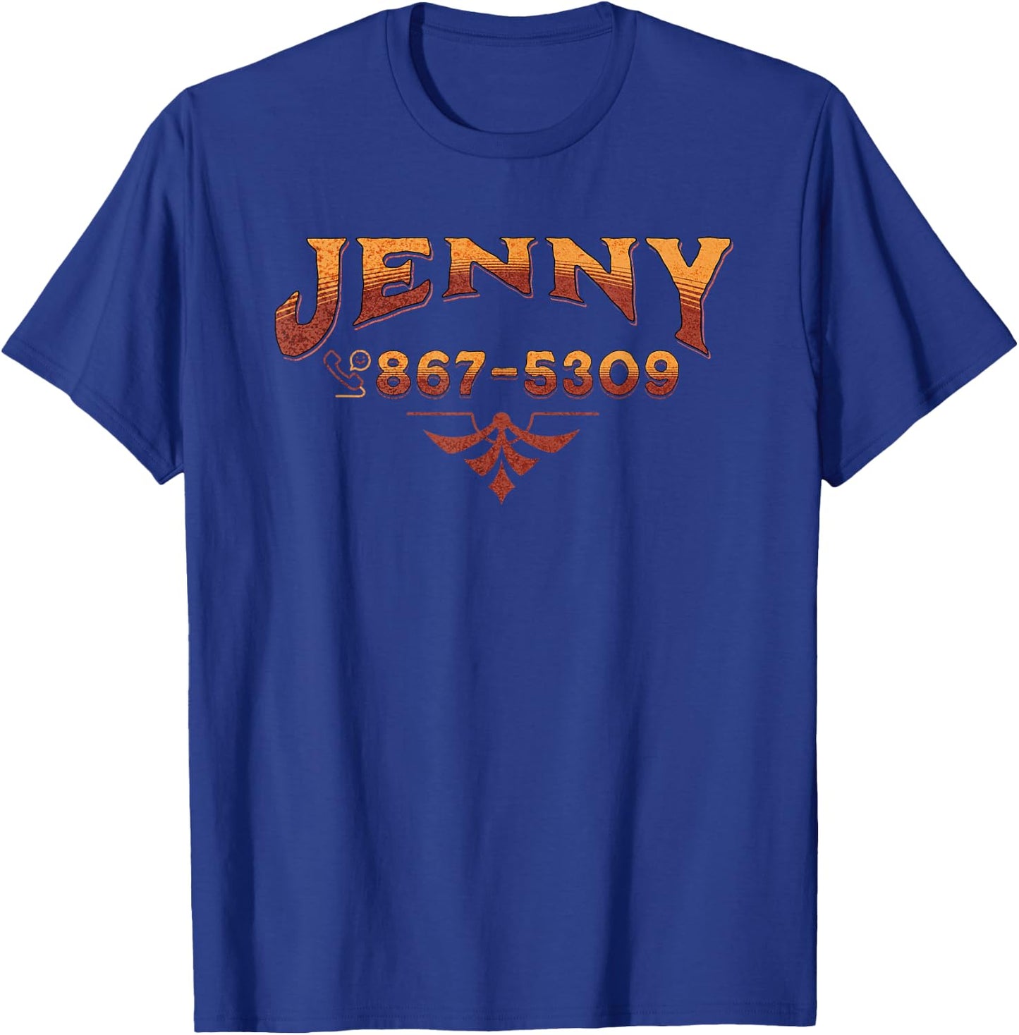 Jenny Phone Number 867-5309 Funny Rock Music Gifts T-Shirt - T-Shirt | Royal