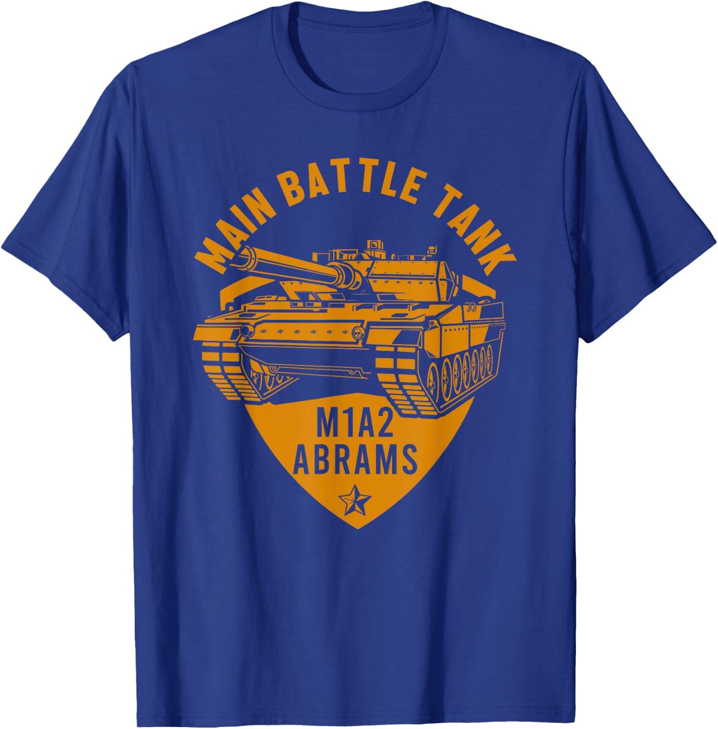 Main Battle Tank M1A2 Abrams Battlefield Veteran Military T-Shirt - T-Shirt | Royal