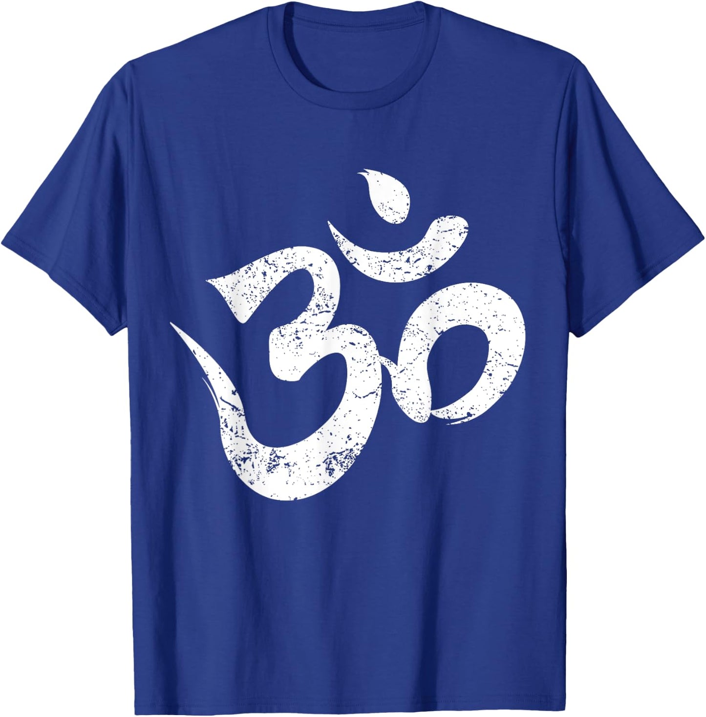 Distressed Om Meditation Spiritual Indian Yoga Symbol Om T-Shirt - T-Shirt | Royal