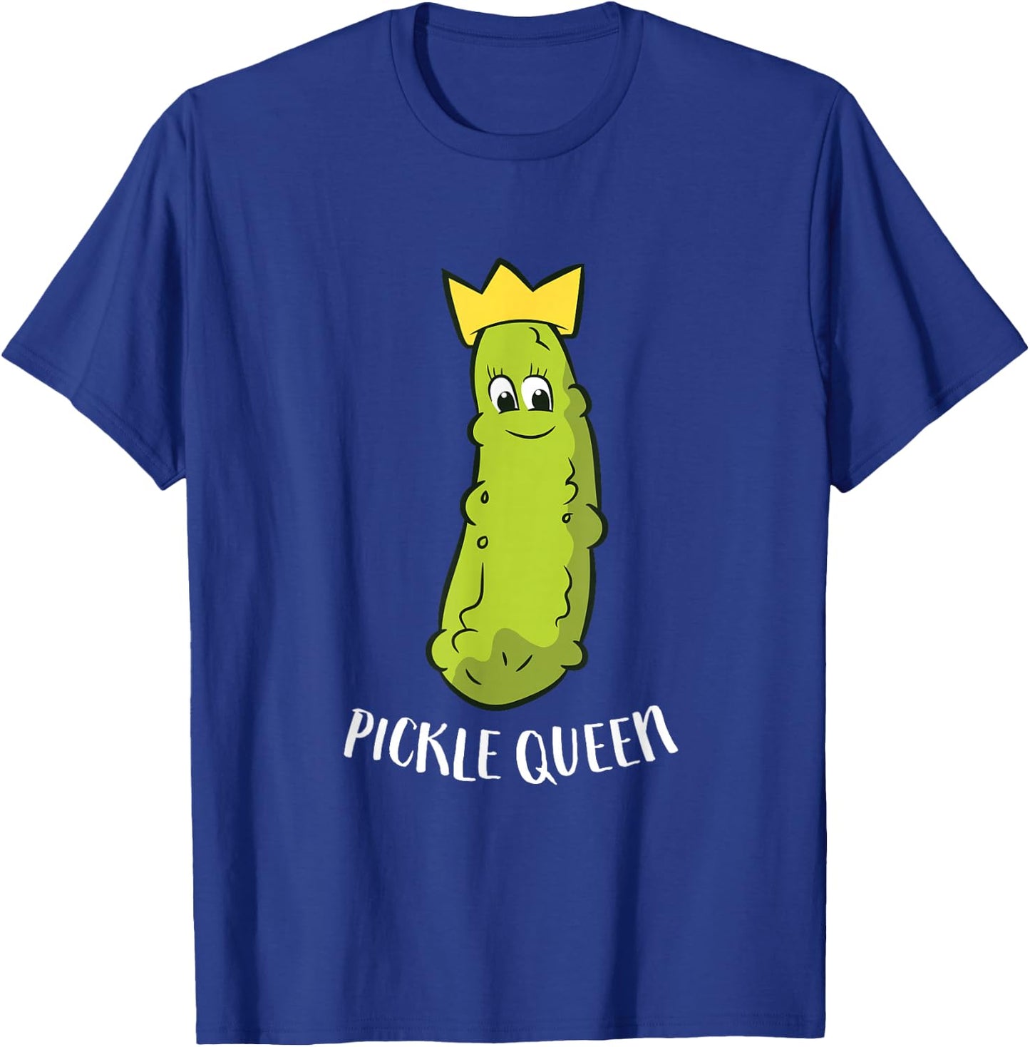 Funny Pickle Queen Funny Cucumber Pickle Girl T-Shirt - T-Shirt | Royal