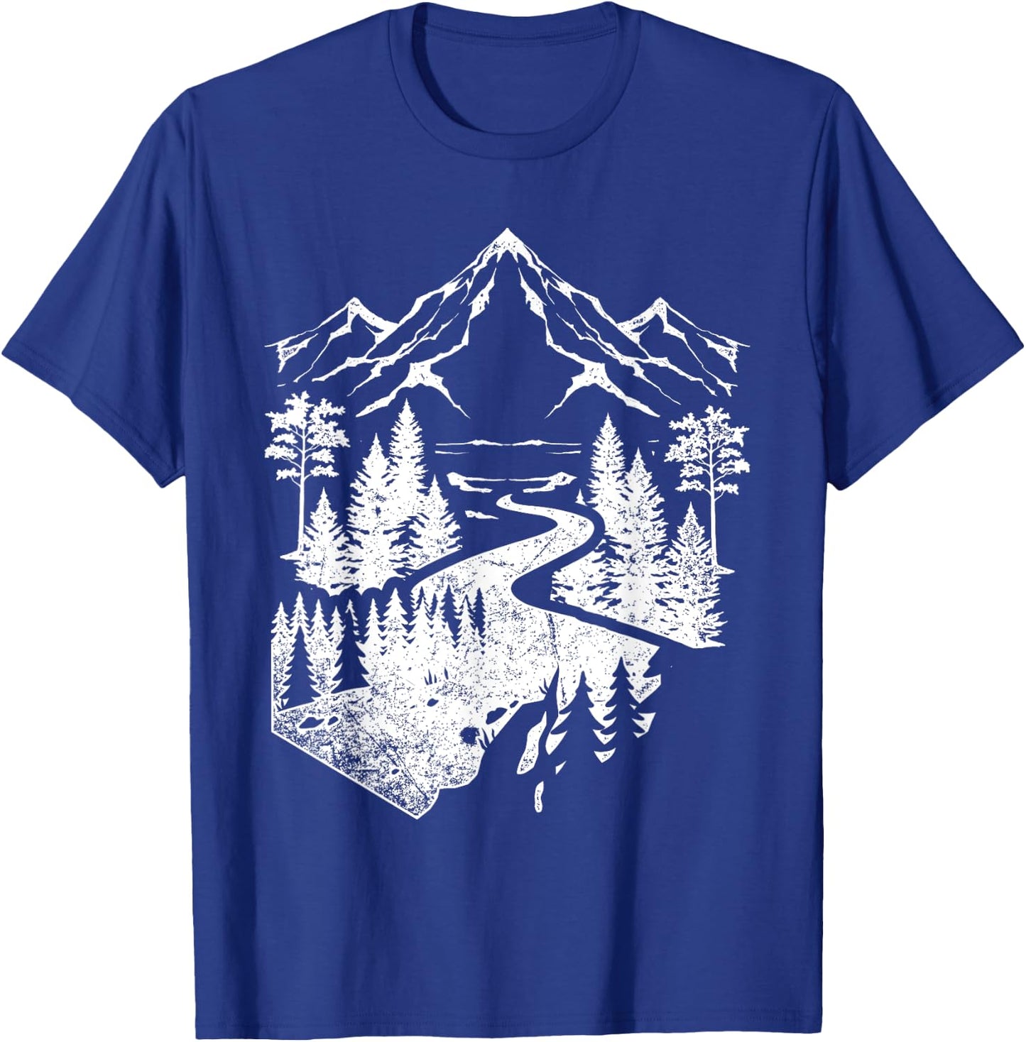 Wildlife Nature Mountains Hiking Outdoor Trees Forest T-Shirt - T-Shirt | Royal