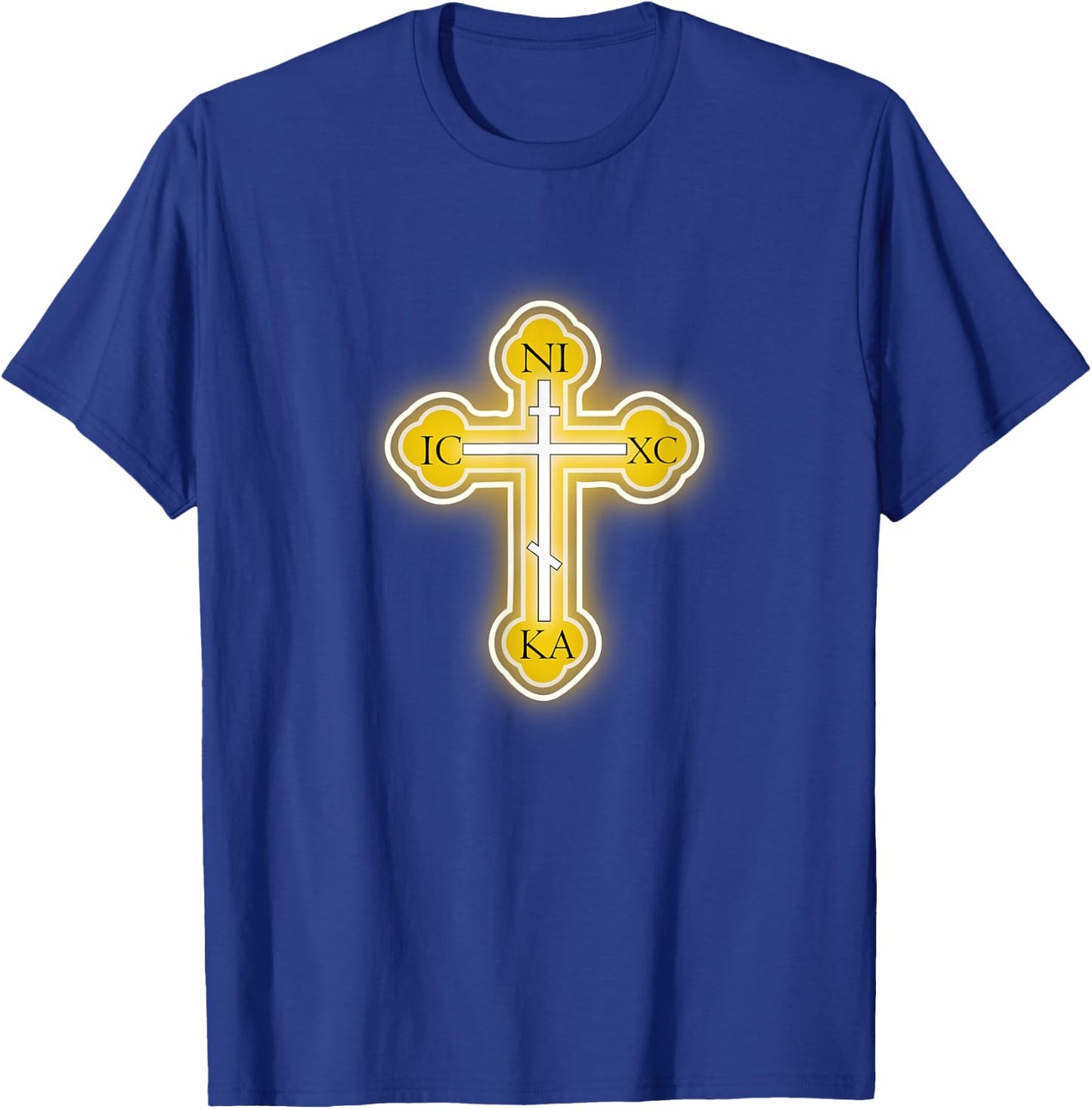 Russian Greek Christian Gift Easter Orthodox Cross T-Shirt - T-Shirt | Royal