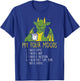 Four Moods Dragon Coffee Nap Vacation Funny Meme Saying Gift T-Shirt - T-Shirt | Royal