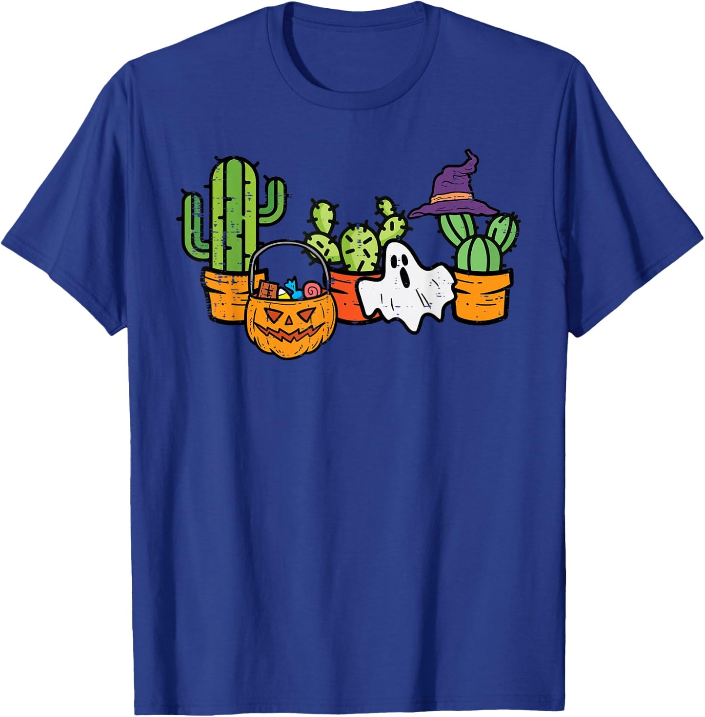 Halloween Cactus Succulent Plant Costume Men Women Kids Girl T-Shirt - T-Shirt | Royal