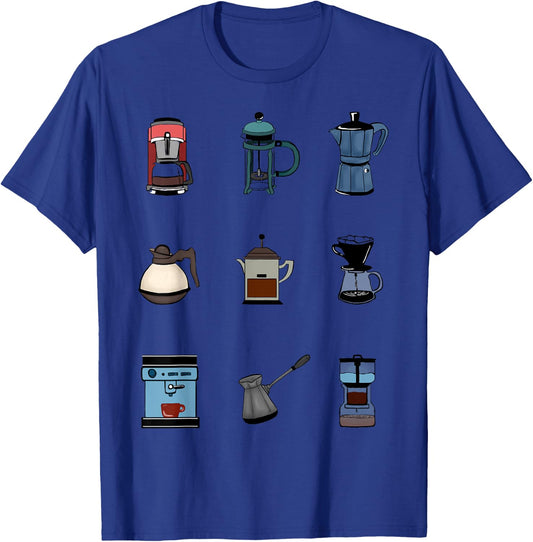 Coffee Maker Coffee Lover Best Coffee T-Shirt - T-Shirt | Royal