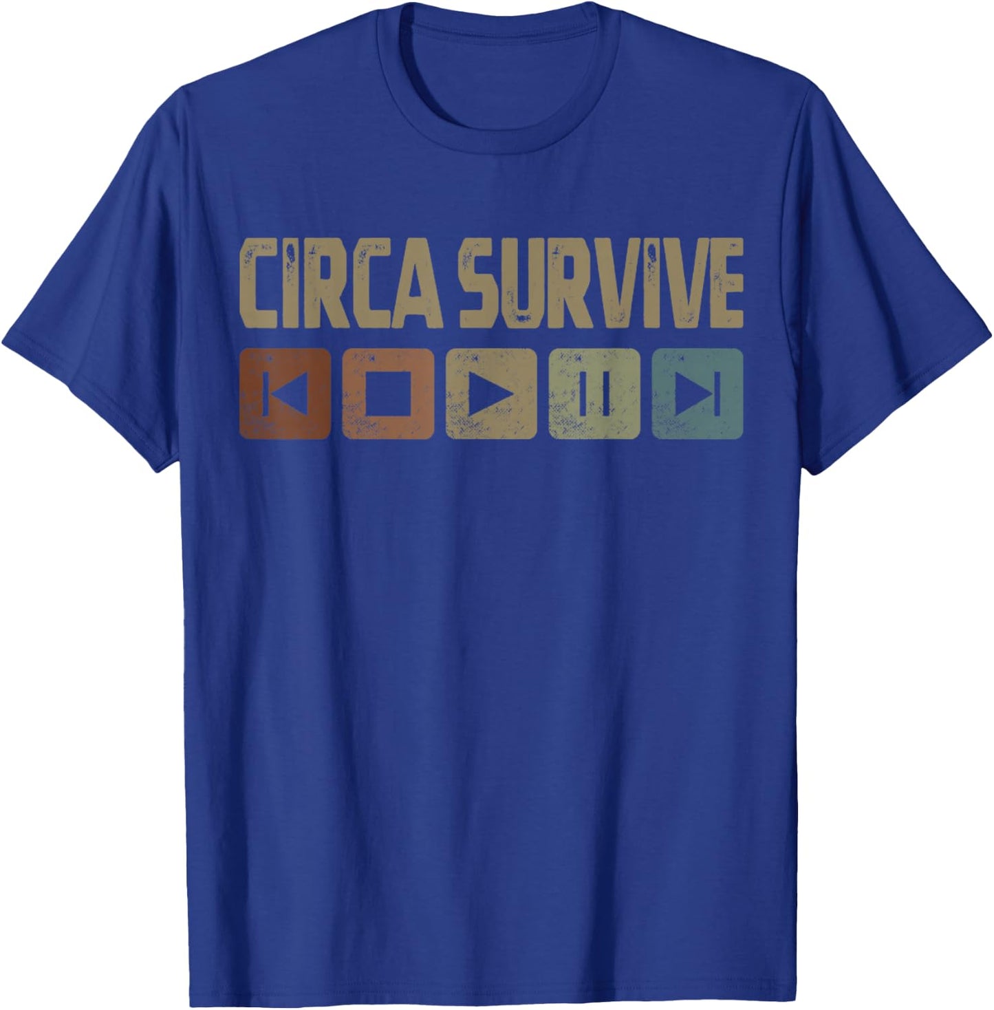Vintage Circas Survive Retro Cassette Rock 2010s Musician T-Shirt - T-Shirt | Royal