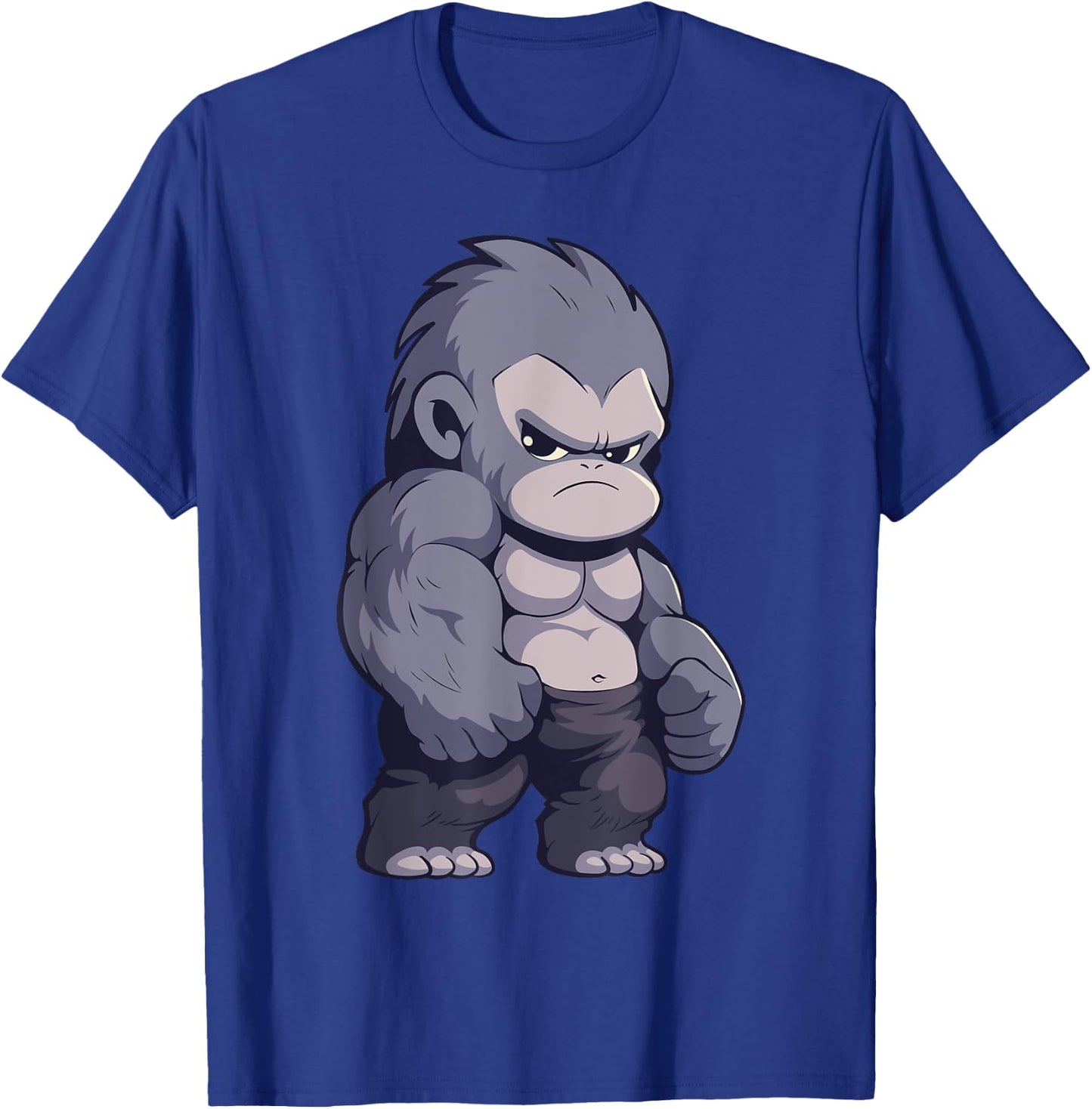 Buff Alpha Silverback Gorilla Ape Design Boxing Gorilla Gym T-Shirt - T-Shirt | Royal
