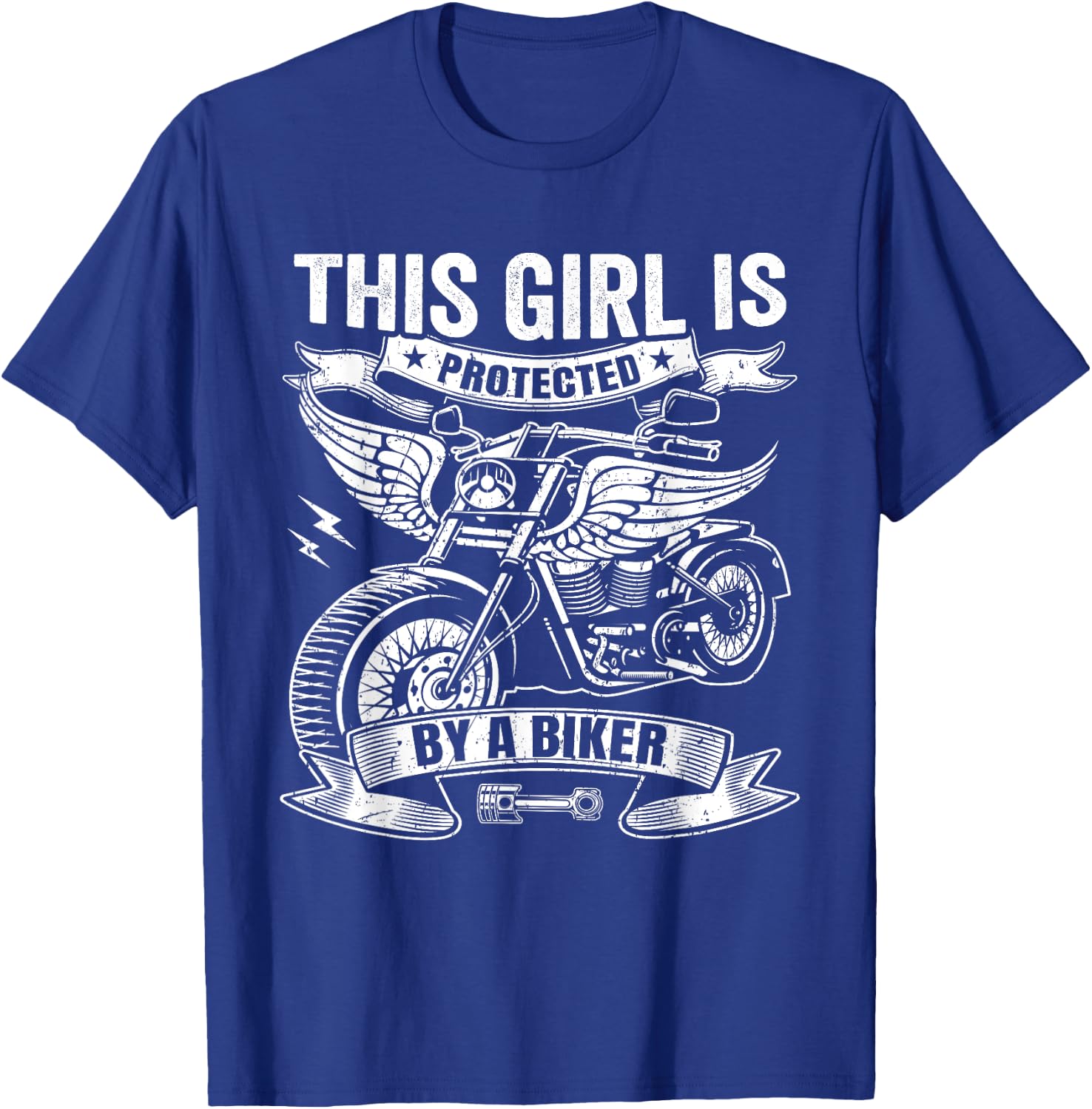 This Girl Is Protected By A Biker T-Shirt - T-Shirt | Royal