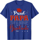 Proud Papa of a class of 2025 graduate for graduation T-Shirt - T-Shirt | Royal