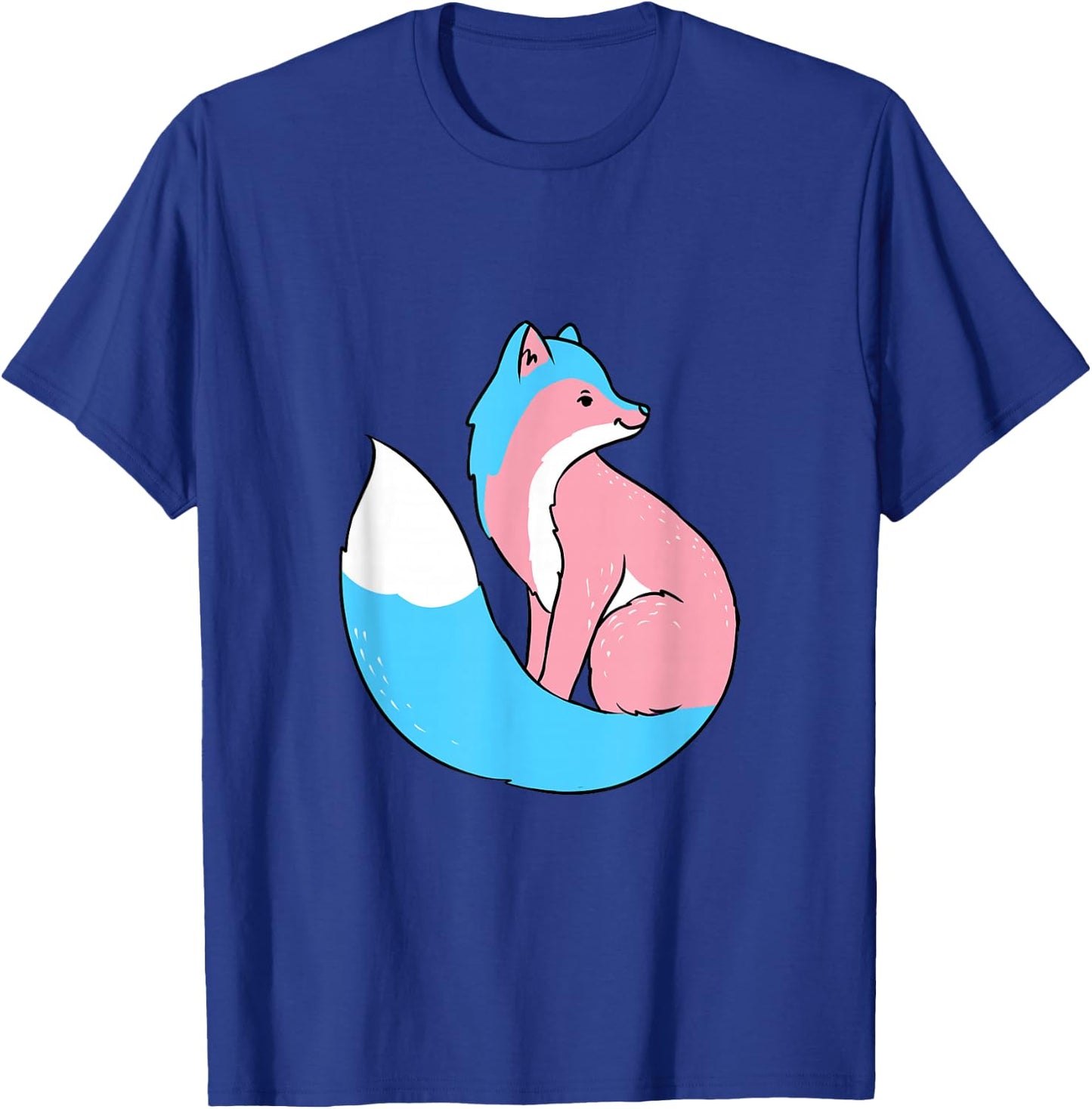 Trans Pride Fox Transgender T-Shirt - T-Shirt | Royal