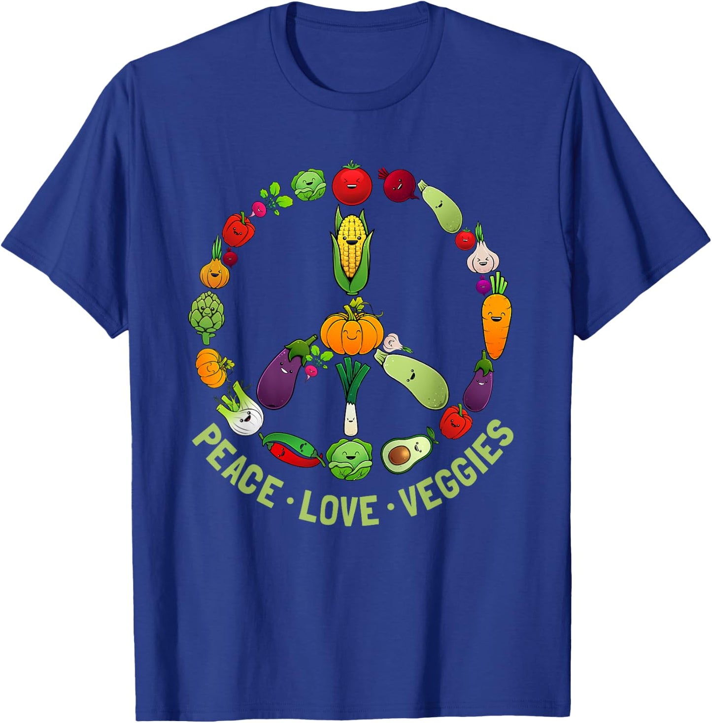 Funny Vegetarian Gift Men Women Cool Vegan Veggie Veganism T-Shirt - T-Shirt | Royal
