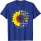 Christian Gift Spanish Women Religious Bible Verse Sunflower T-Shirt - T-Shirt | Royal