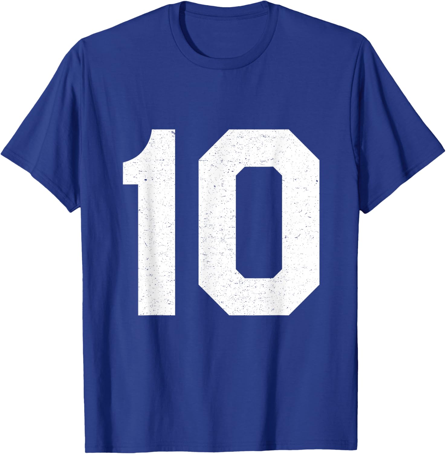 Jersey Uniform Number #10, 10th Birthday, 10th Place T-Shirt - T-Shirt | Royal