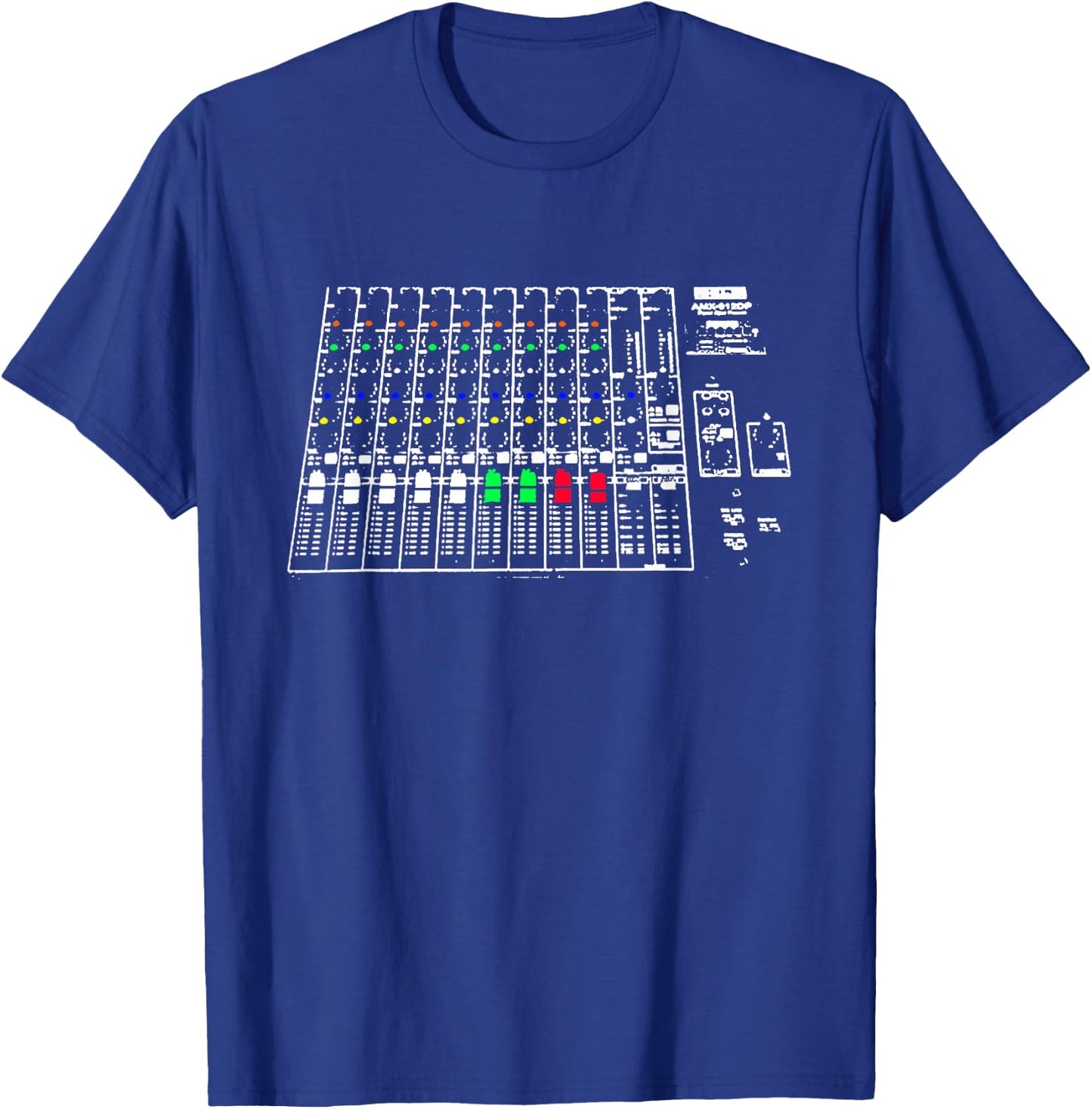 Audio Engineer Soundboard | Cool Music Producer Equipment T-Shirt - T-Shirt | Royal