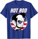 Hot Rod Abraham Lincoln Presidents Day Funny Muscle Car T-Shirt - T-Shirt | Royal