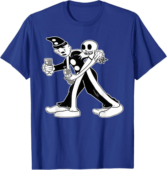 Urban Empyre Koko the Clown Ghost Buddy Gothic , Small, Black T-Shirt - T-Shirt | Royal