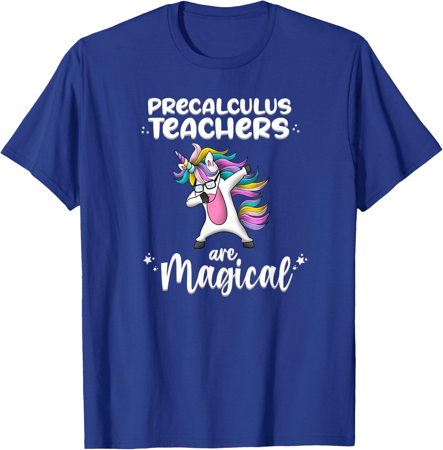 Unicorn Precalculus Love Funny School Teacher Magical Women Girls Kids T-Shirt - T-Shirt | Royal