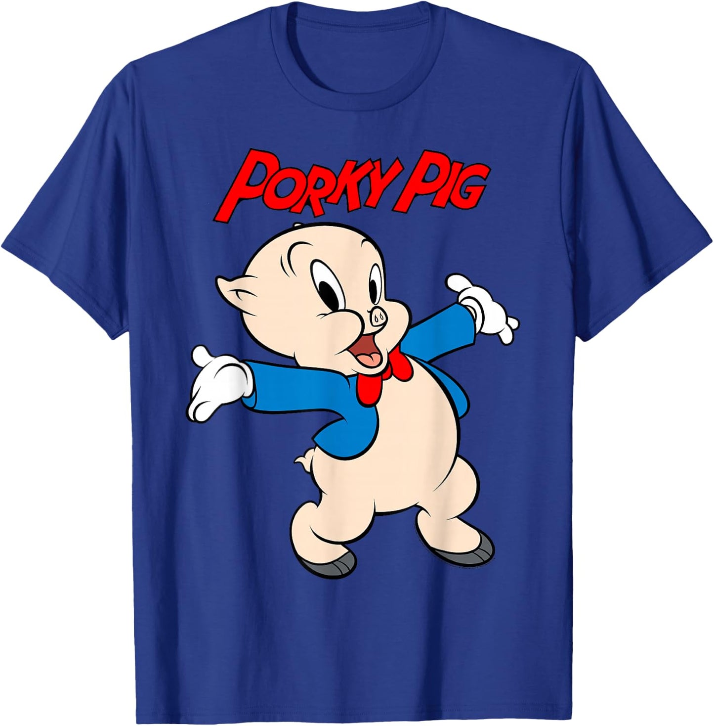 Looney Tunes Porky Pig Vintage Portrait T-Shirt - T-Shirt | Royal