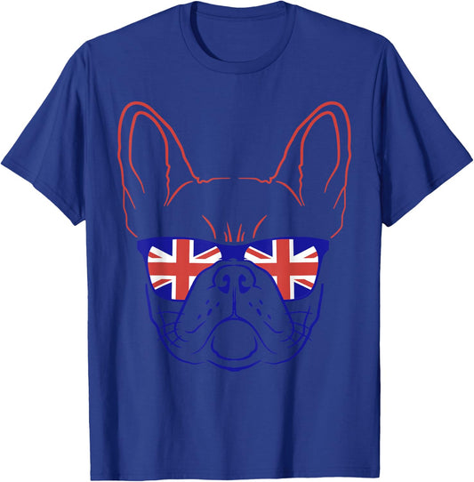 Great Britain Flag Shirt Independence Day Symbol English Dog T-Shirt - T-Shirt | Royal