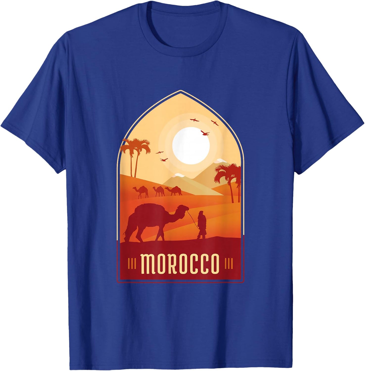 Morocco hospitality comfort health art history soccer fans T-Shirt - T-Shirt | Royal
