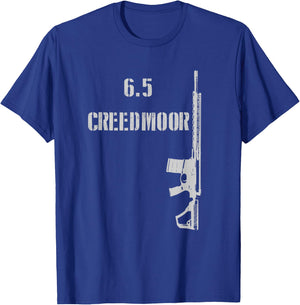 6.5 Creedmoor AR-10 Rifle Long Range 2A Shooting Range T-Shirt - T-Shirt | Royal