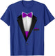 Tuxedo with Bowtie For Funny Wedding And Special Occasions T-Shirt - T-Shirt | Royal