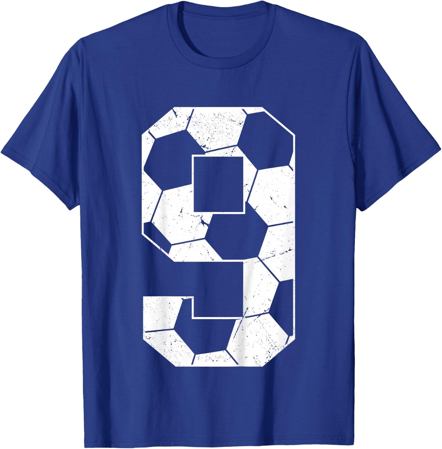 Kids 9th Birthday Boy Soccer Player Football 9 Years Old T-Shirt - T-Shirt | Royal