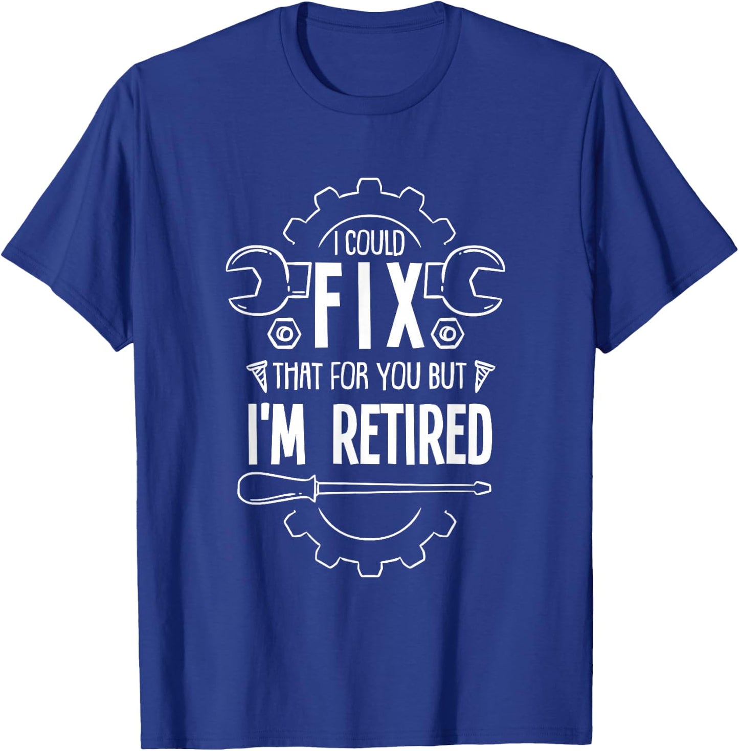 Funny Retirement Gift A Retired Mechanic T-Shirt - T-Shirt | Royal