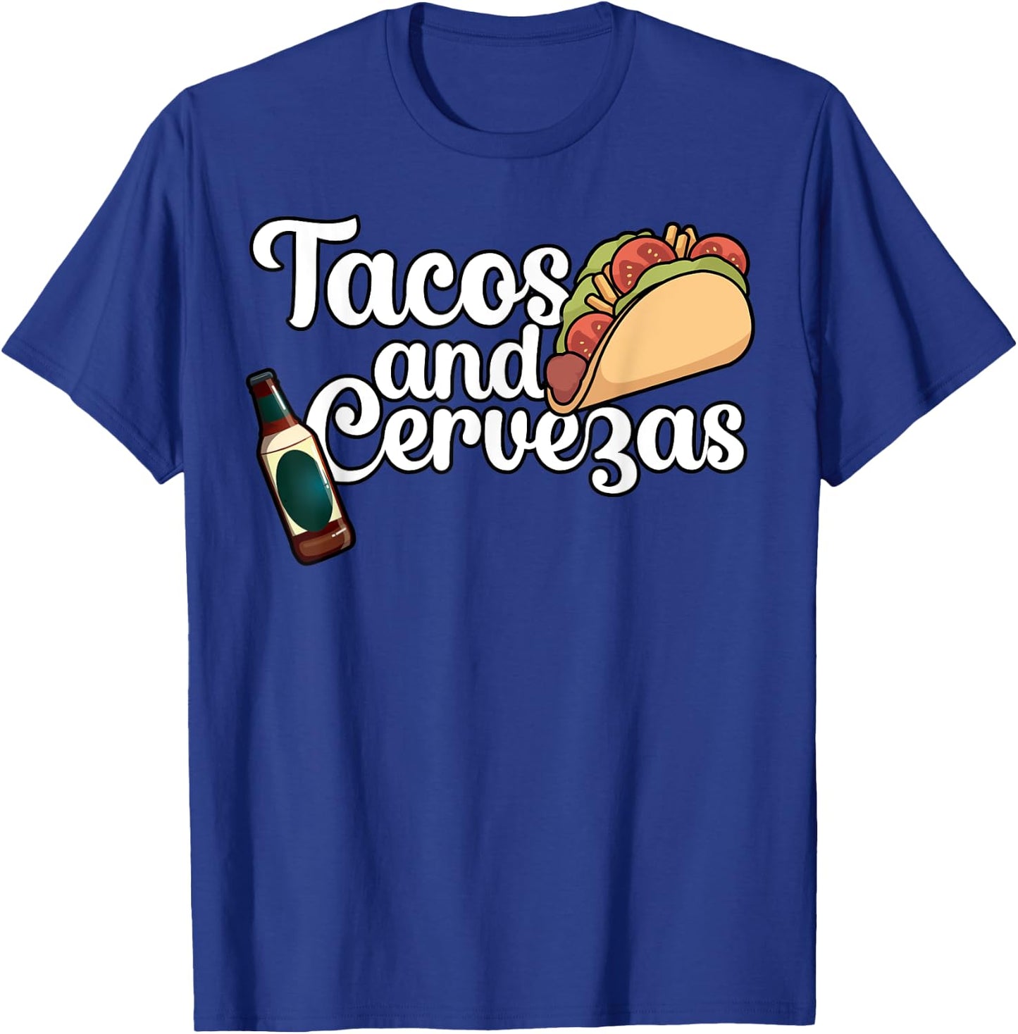 Tacos and Cervezas T-Shirt - T-Shirt | Royal