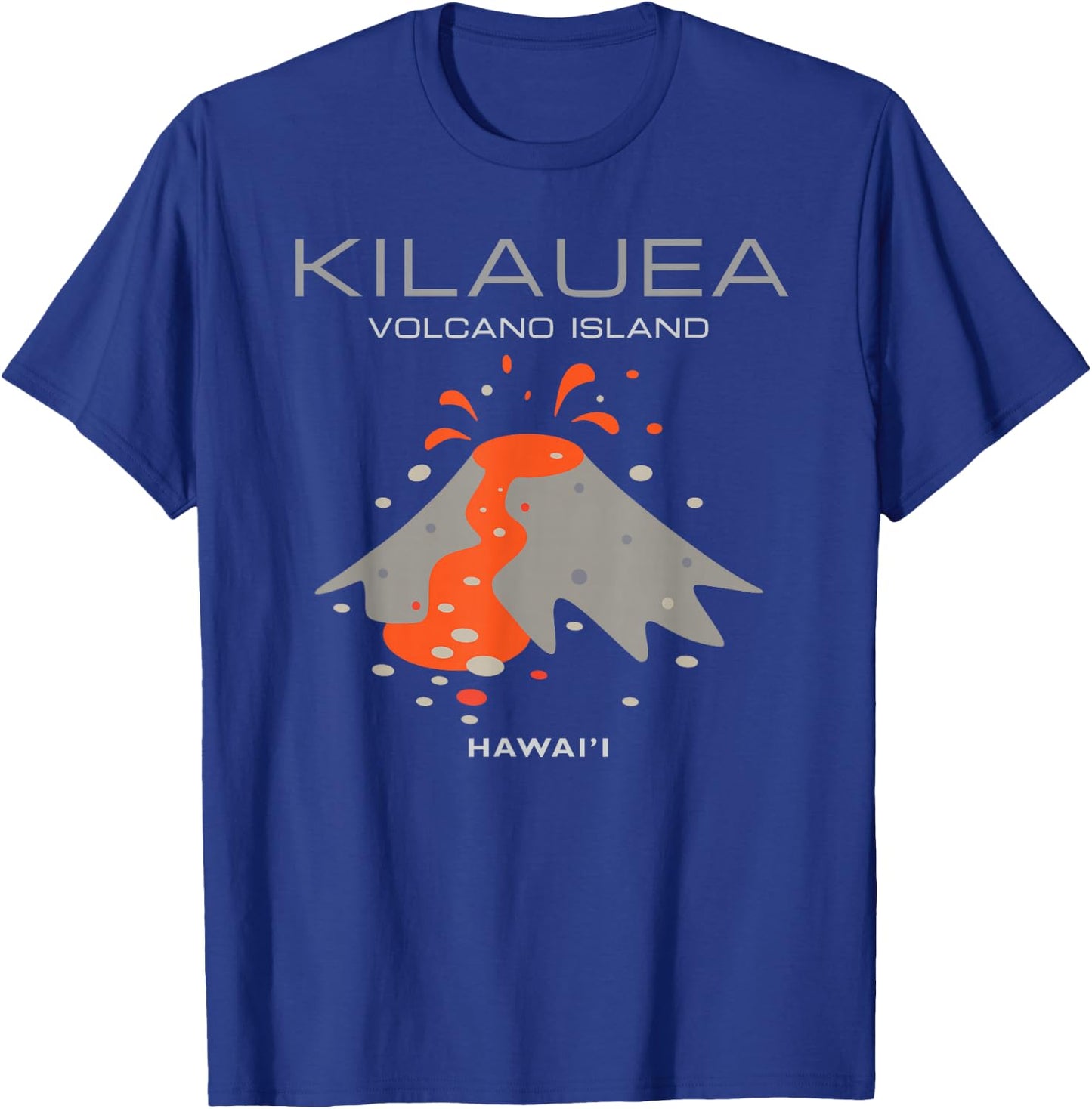Kilauea Hawaii Volcano Island Modern Hawaiian Designer Gift T-Shirt - T-Shirt | Royal