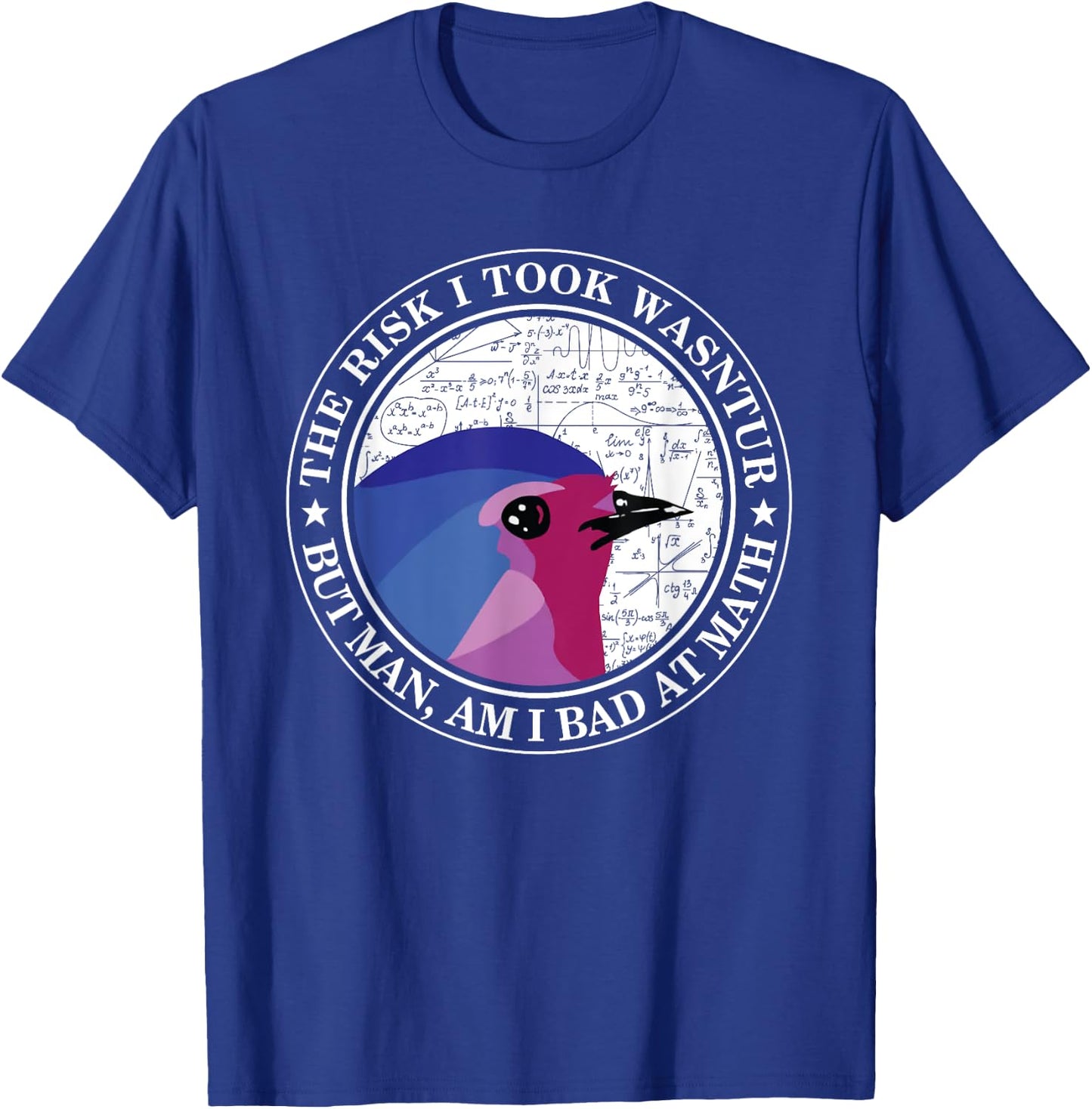 The Risk I Took Was Calculated But Man Am I Bad At Math T-Shirt - T-Shirt | Royal