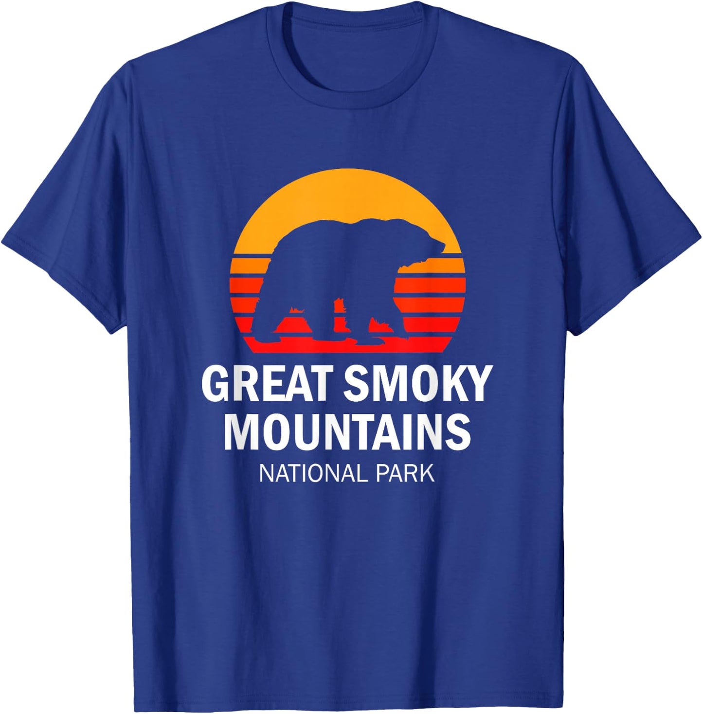 Vintage Great Smoky Mountains National Park Bear T-Shirt - T-Shirt | Royal