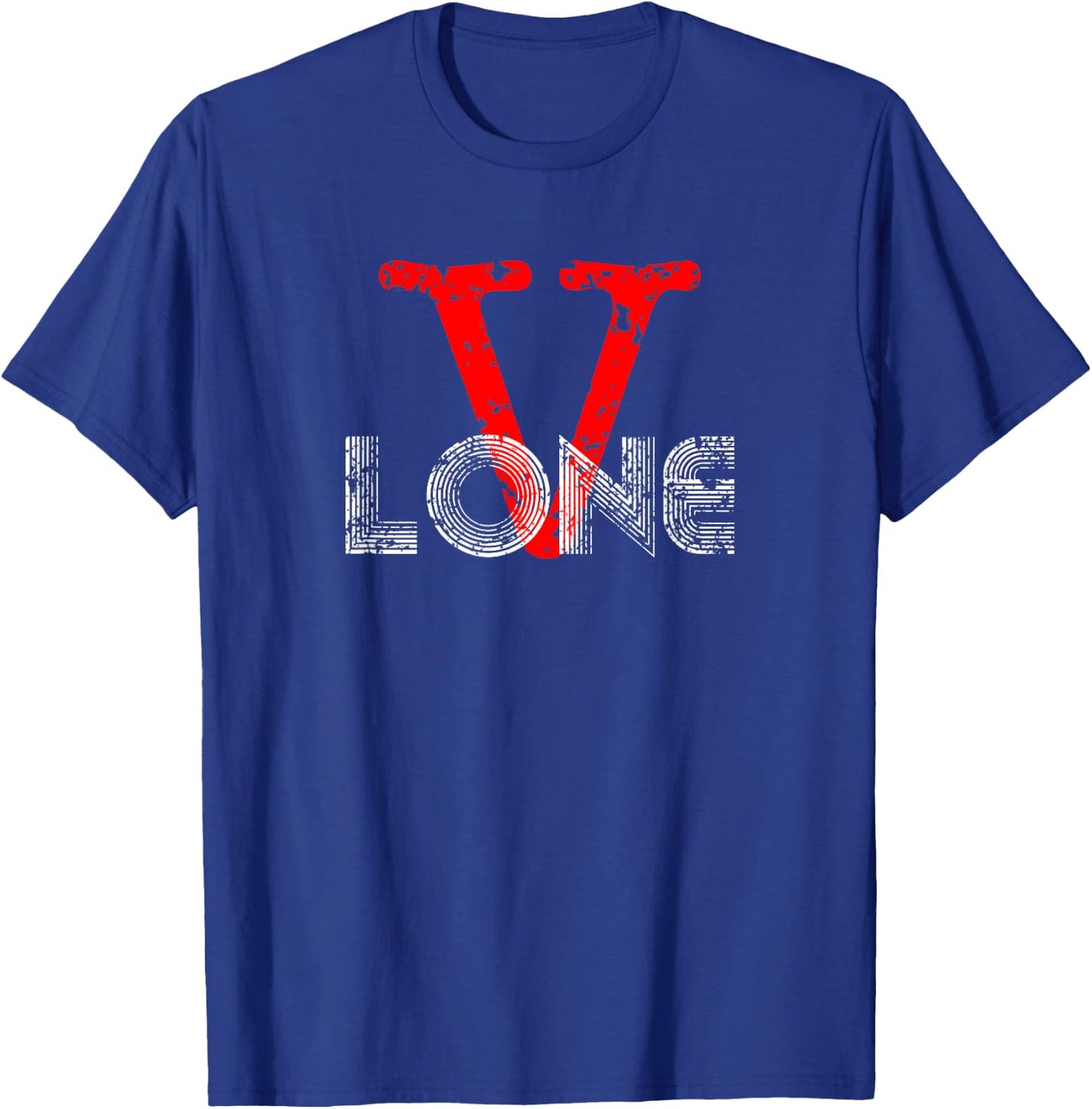 Big RED V Lone Friends T-Shirt - T-Shirt | Royal