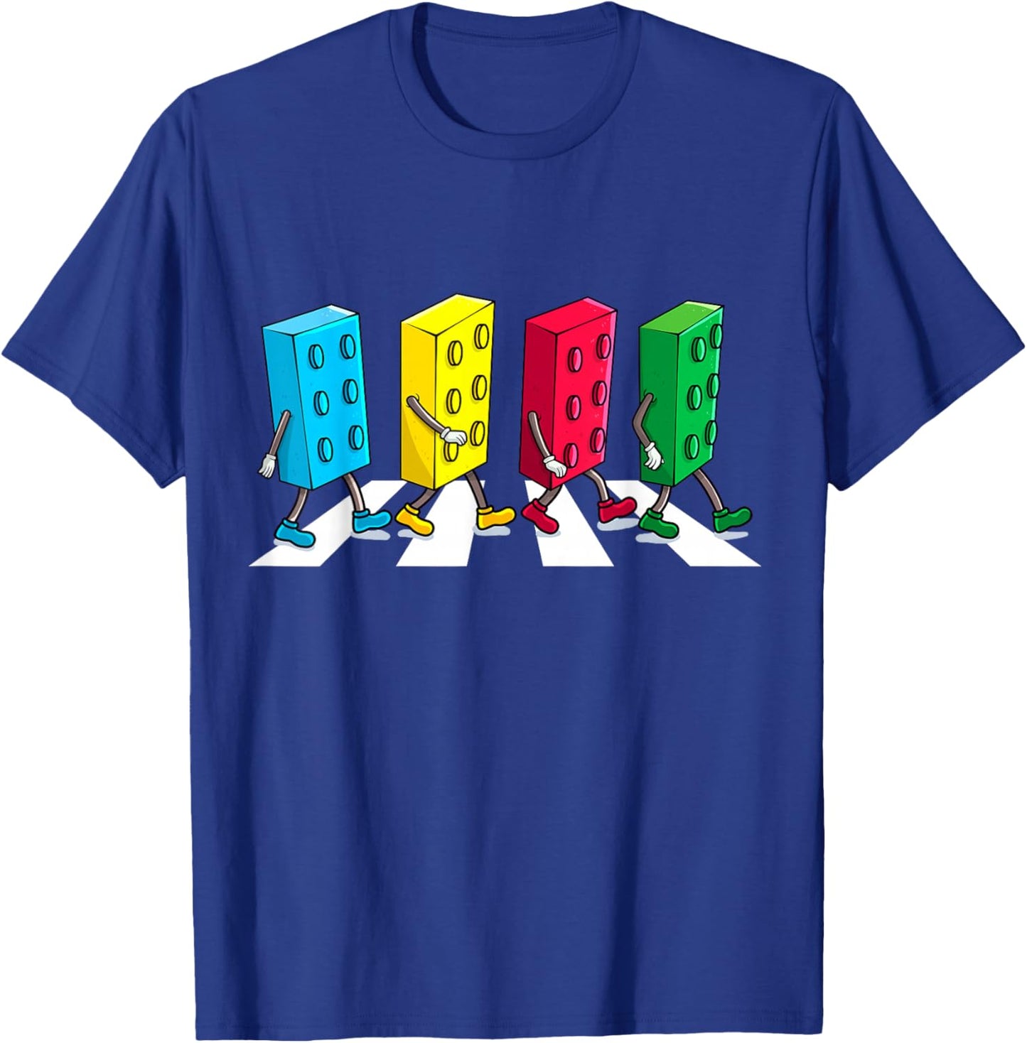 Master Builder Building Bricks Block Party Brick Boys Kids T-Shirt - T-Shirt | Royal