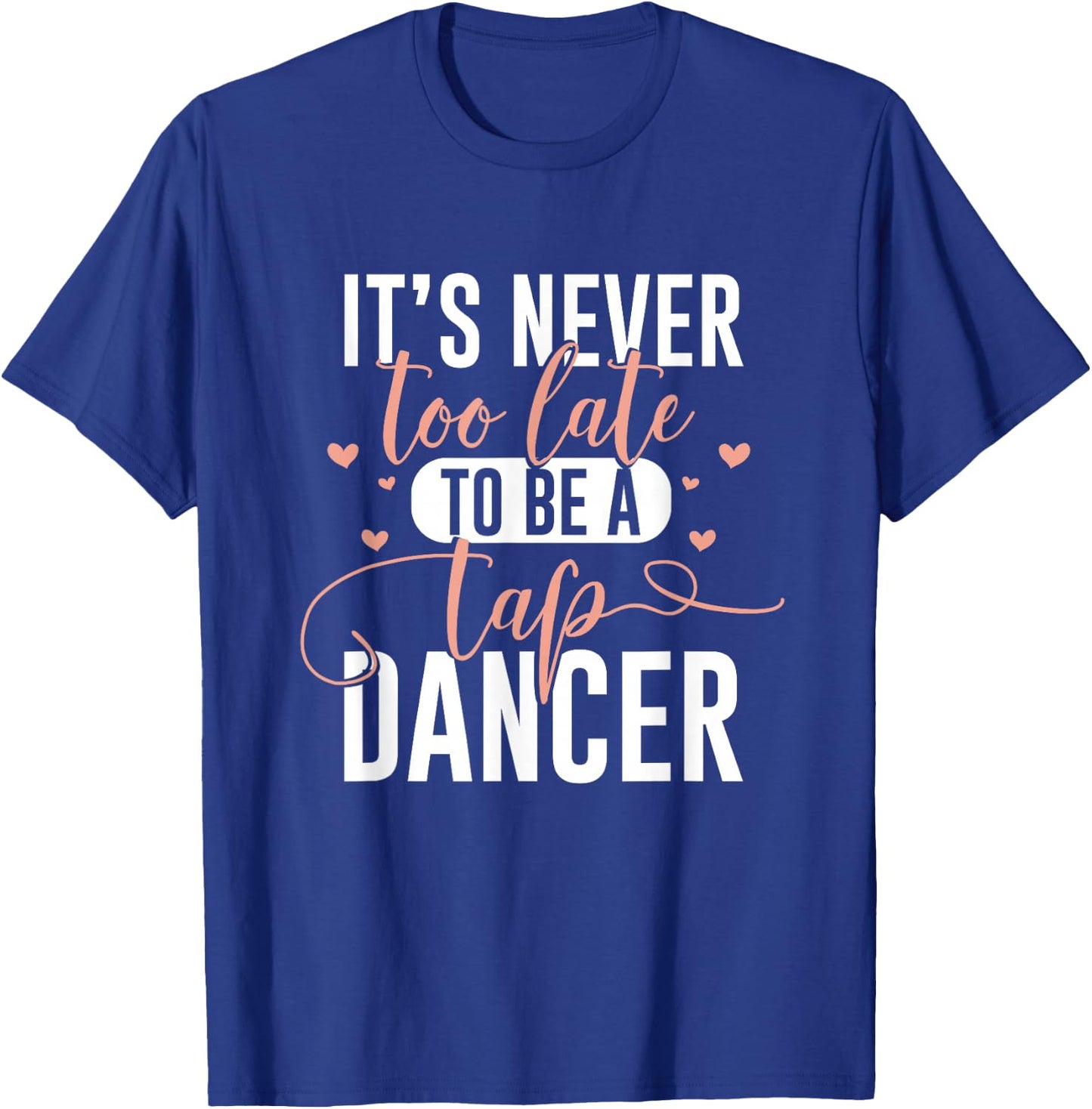SHIRTSIDE Tap Dance - Women's Tap Dance - Black - Small - Short Sleeve - Classic Fit - Cotton Blend - Funny Tap Dance Design T-Shirt - T-Shirt | Royal