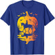 Halloween Horse Silhouette Pumpkin Vintage Costume Women Men T-Shirt - T-Shirt | Royal