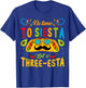 3 Year Old Mexican Fiesta no time to siesta let's Three-esta T-Shirt - T-Shirt | Royal
