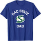 Sacramento State CSUS Hornets Arched Dad T-Shirt - T-Shirt | Royal