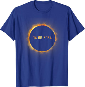 Totality 04.08.24 Total Solar Eclipse April 8 2024 Eclipse T-Shirt - T-Shirt | Royal